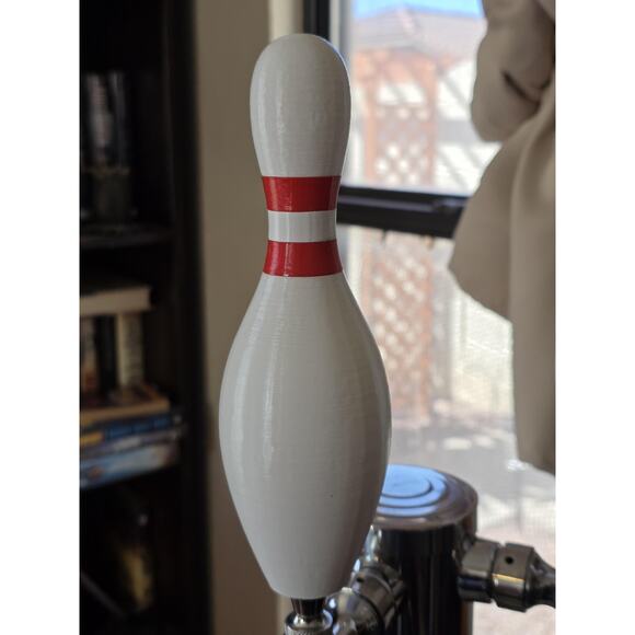 Bowling Pin Tap Handle Set, 3D Printed, Home Bar Accessory - Picture 3 of 4